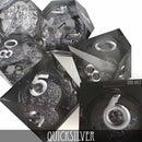 Quicksilver Liquid Core Dice Set - Bards & Cards