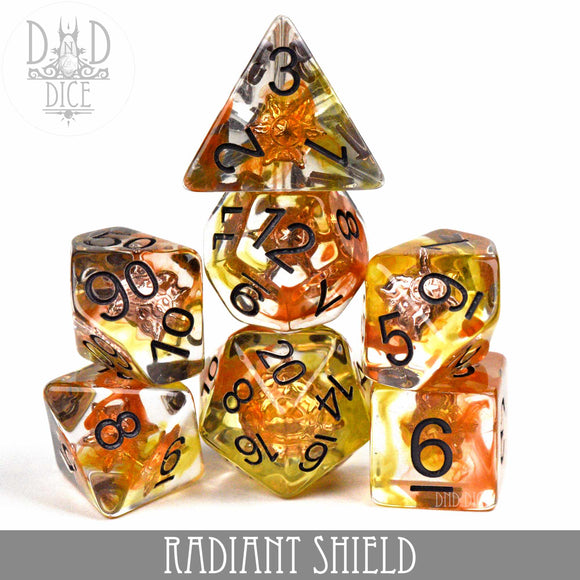Radiant Shield Dice Set - Bards & Cards