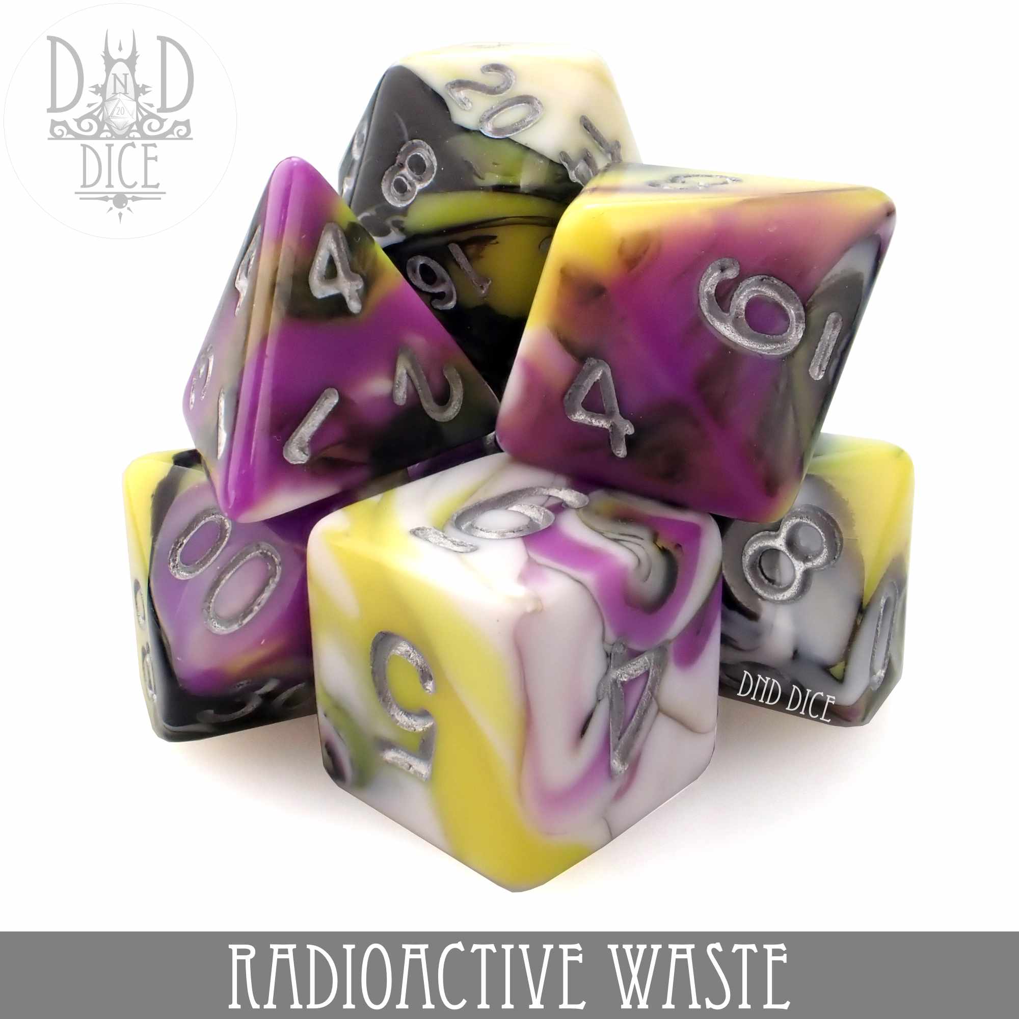 Radioactive Waste Dice Set - Bards & Cards