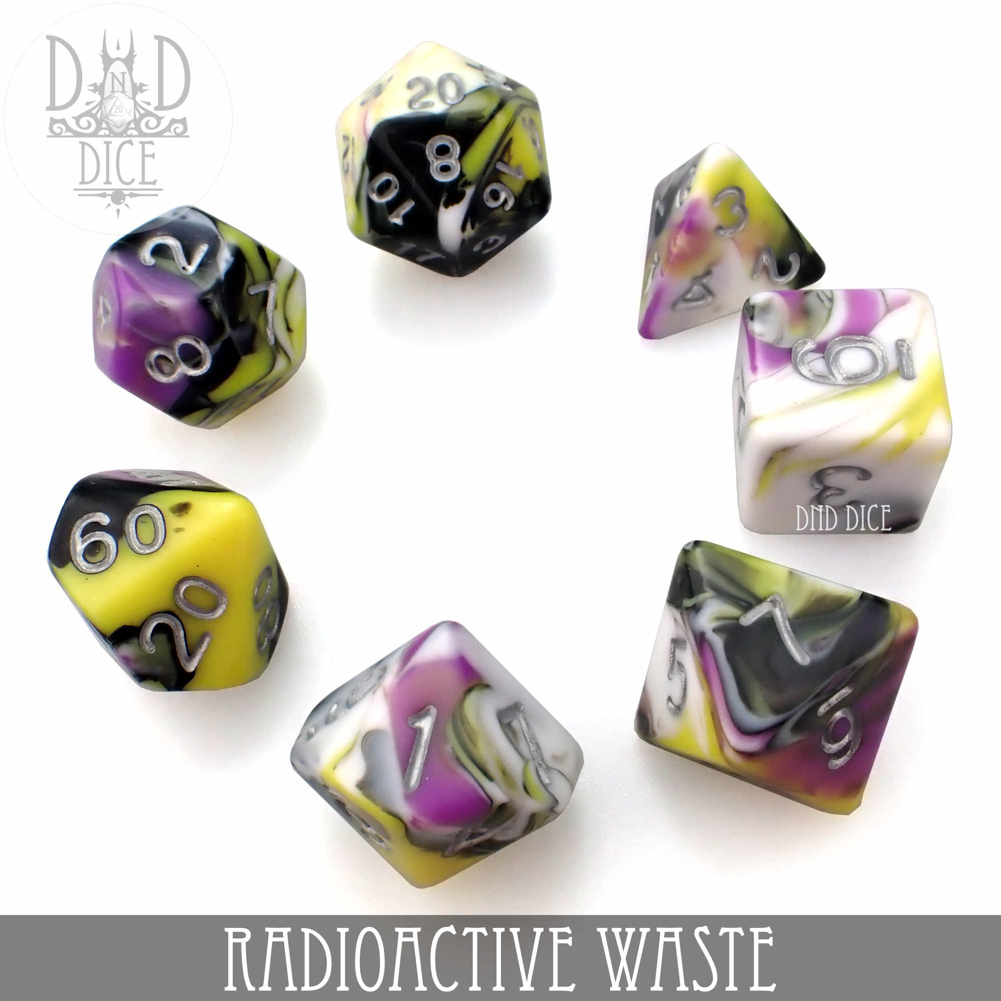 Radioactive Waste Dice Set - Bards & Cards