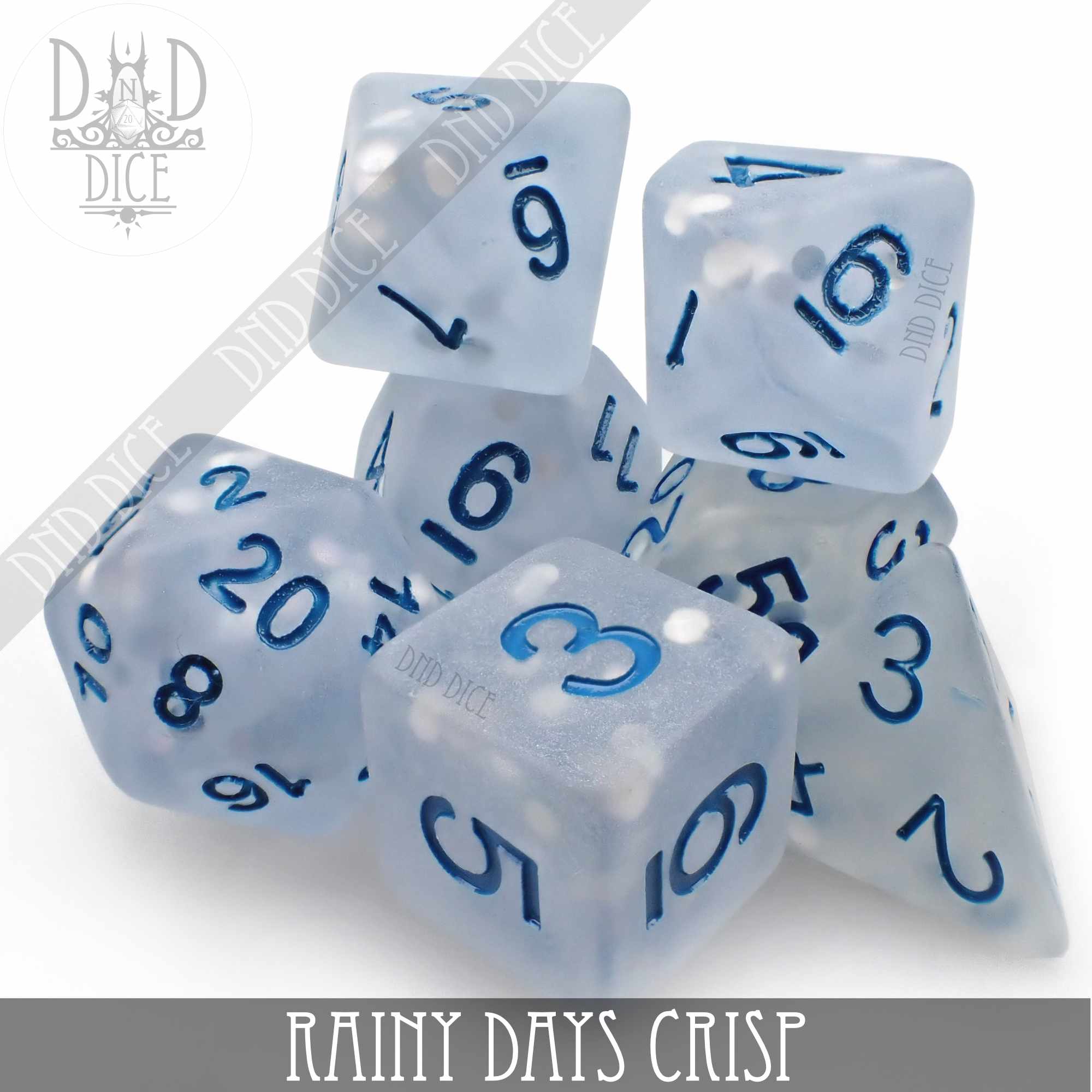 Rainy Days Crisp Dice Set - Bards & Cards