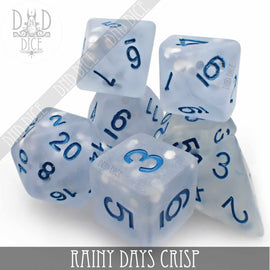 Rainy Days Crisp Dice Set - Bards & Cards