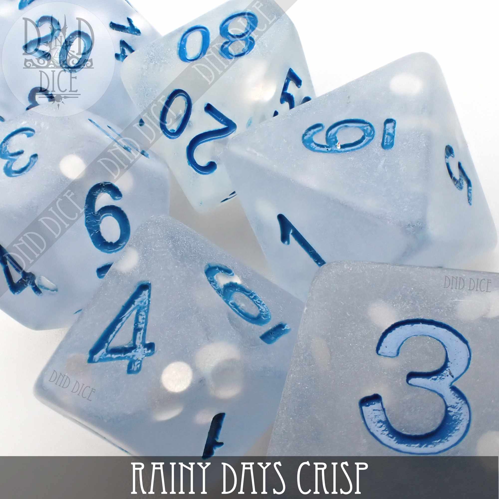 Rainy Days Crisp Dice Set - Bards & Cards