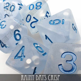 Rainy Days Crisp Dice Set - Bards & Cards