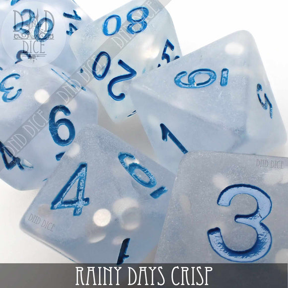 Rainy Days Crisp Dice Set - Bards & Cards