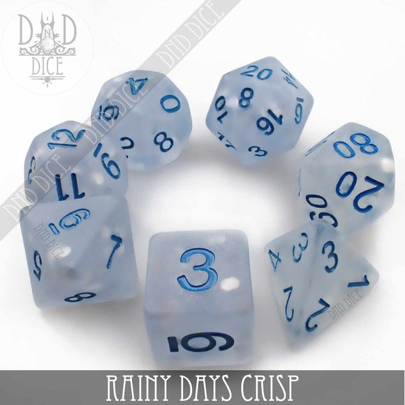 Rainy Days Crisp Dice Set - Bards & Cards
