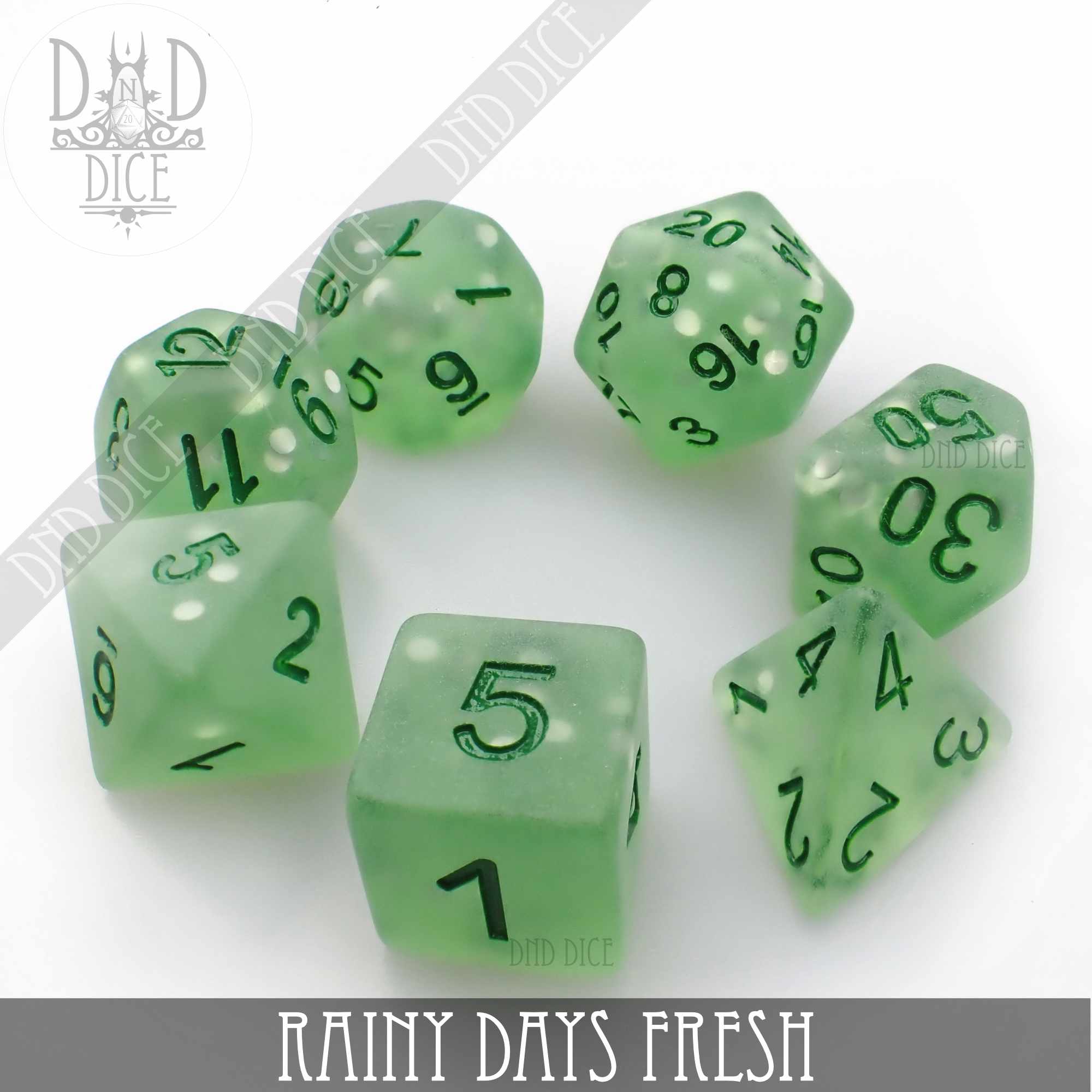 Rainy Days Fresh Dice Set - Bards & Cards