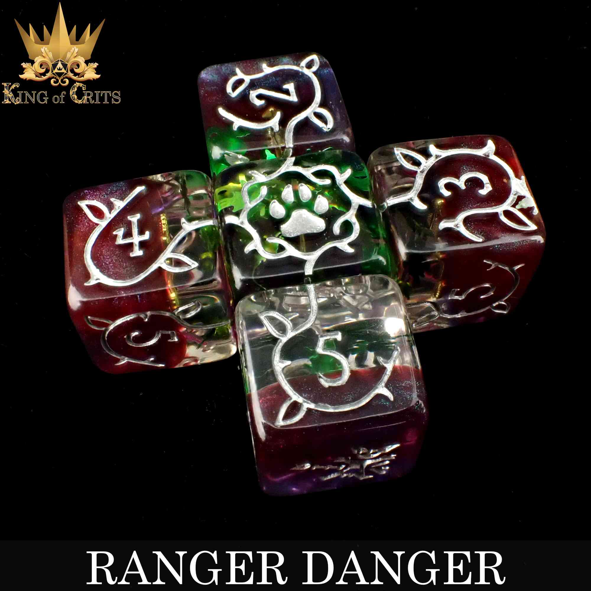 Ranger Danger 11 Dice Set - Bards & Cards