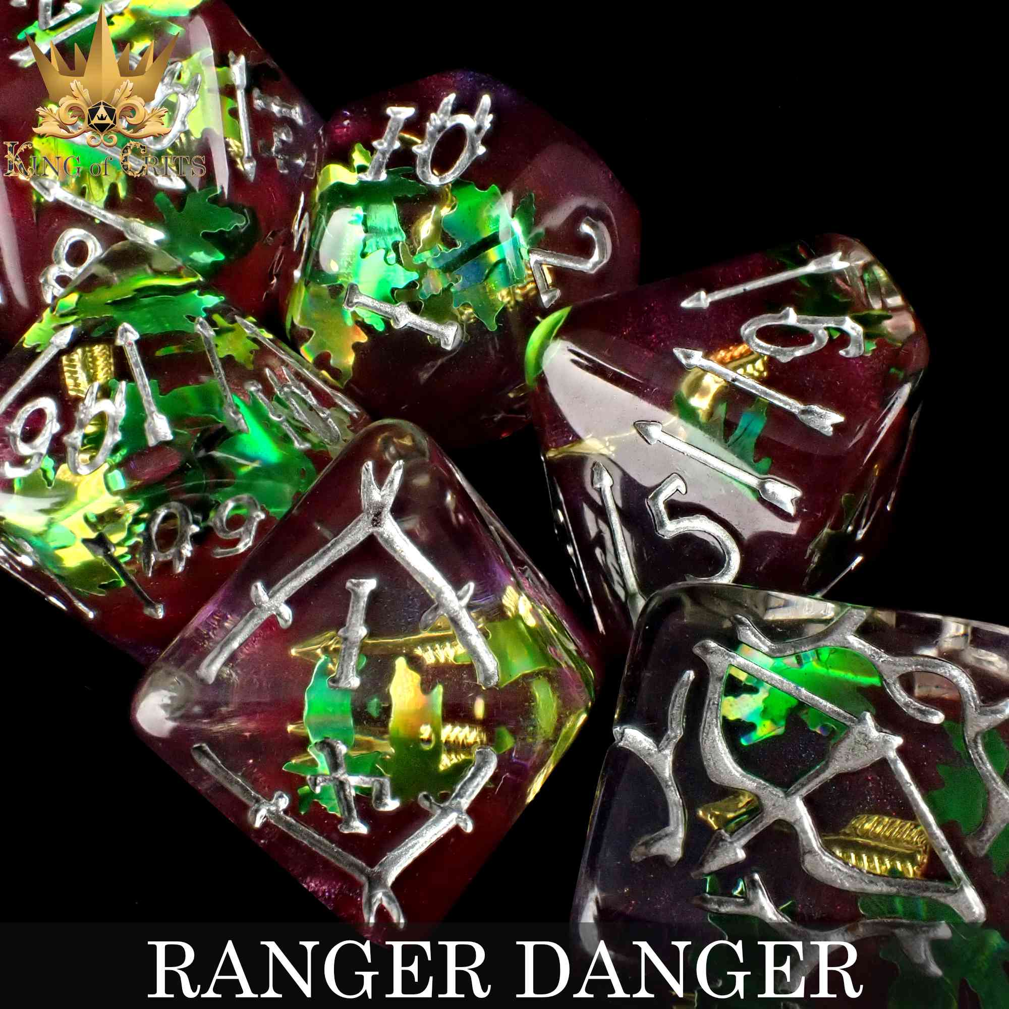 Ranger Danger 11 Dice Set - Bards & Cards