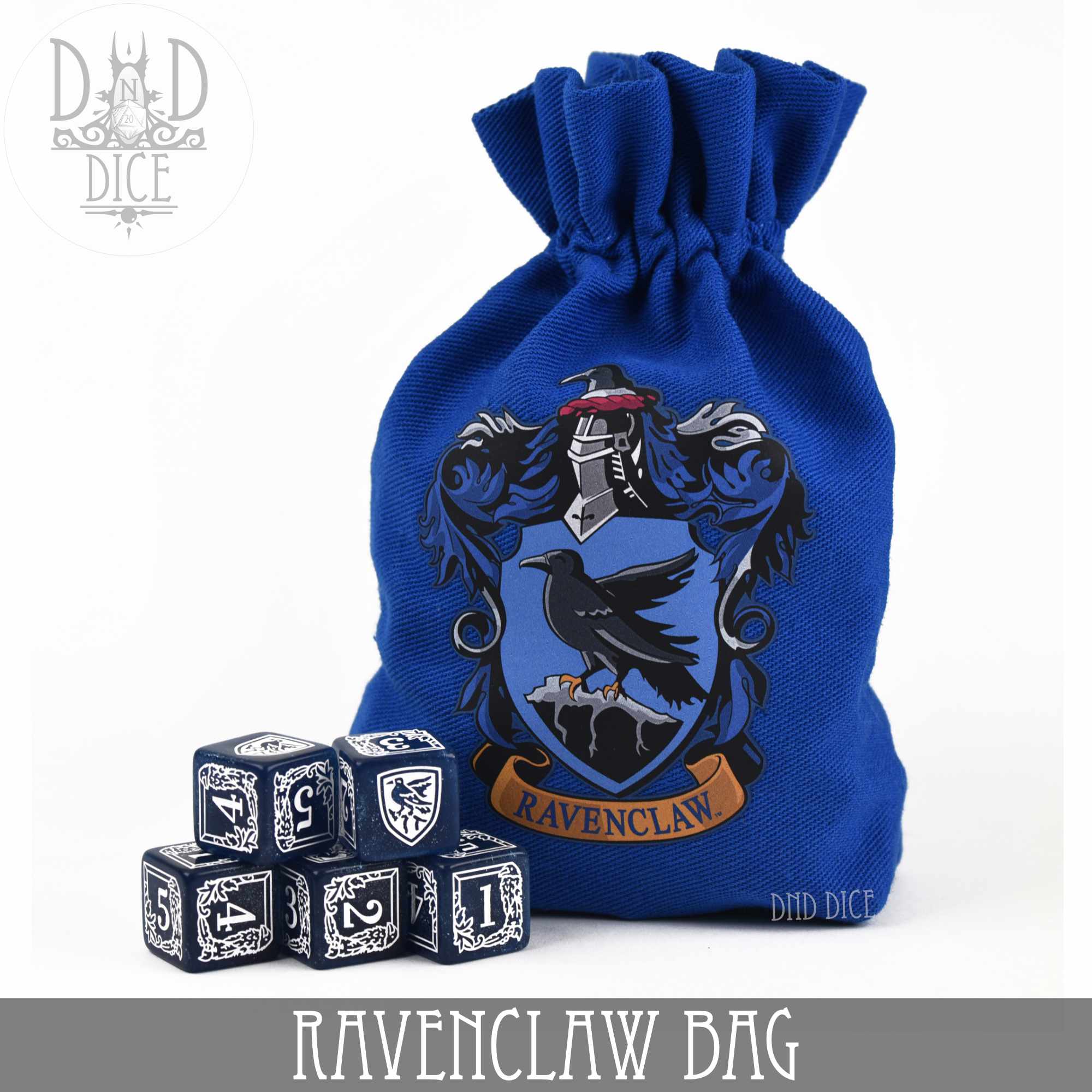 Harry Potter - Ravenclaw Dice Bag & 5D6 - Bards & Cards