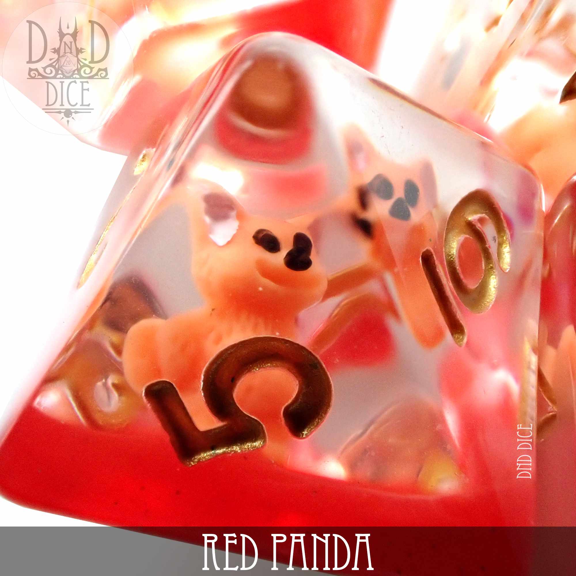 Red Panda Dice Set - Bards & Cards