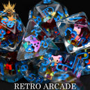 Retro Arcade 11 Dice Set - Bards & Cards