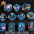 Retro Arcade 11 Dice Set - Bards & Cards