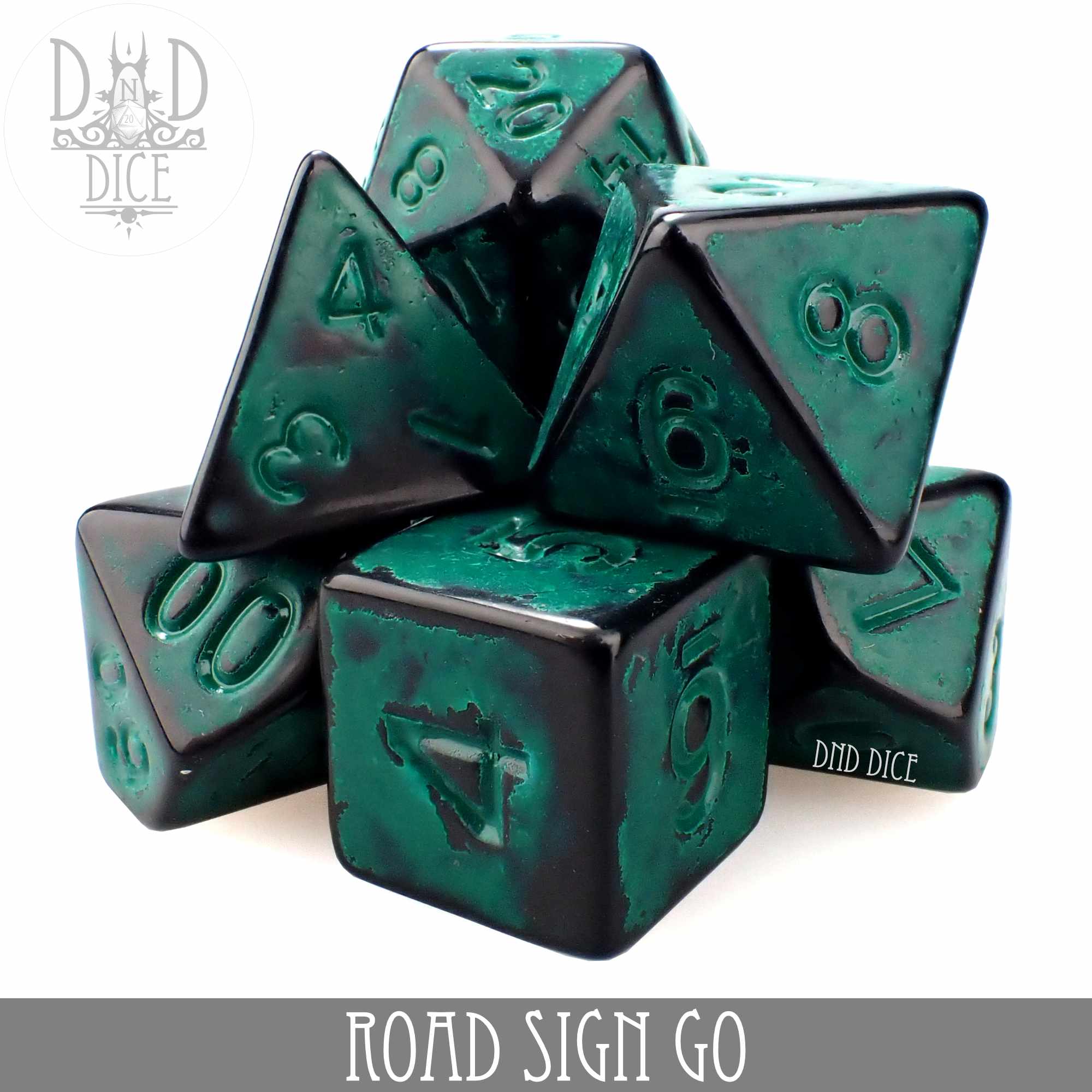 Road Sign Go Dice Set - Bards & Cards