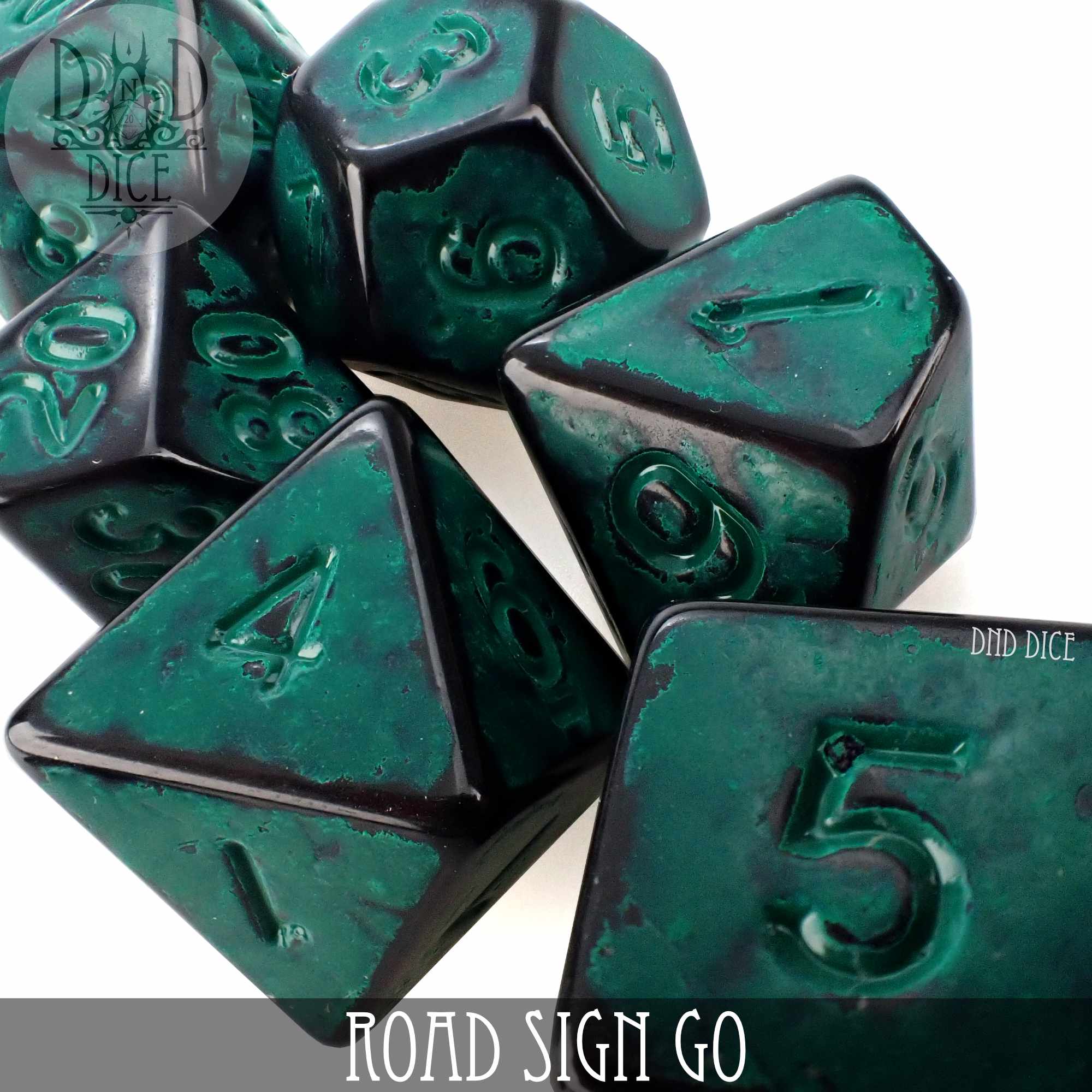 Road Sign Go Dice Set - Bards & Cards