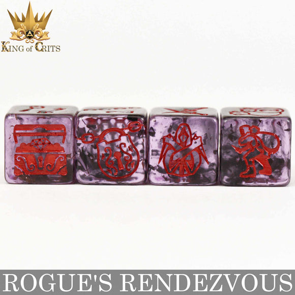 Rogue's Rendezvous 11 Dice Set - Bards & Cards