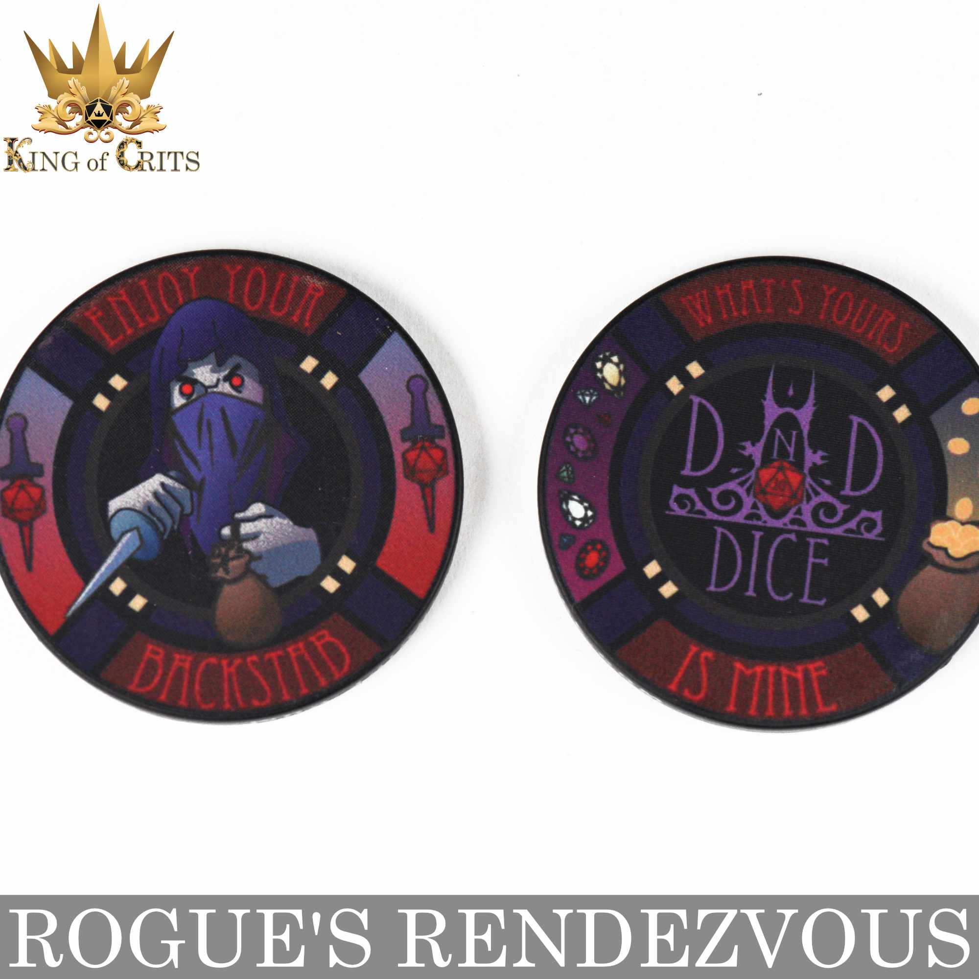 Rogue's Rendezvous 11 Dice Set - Bards & Cards
