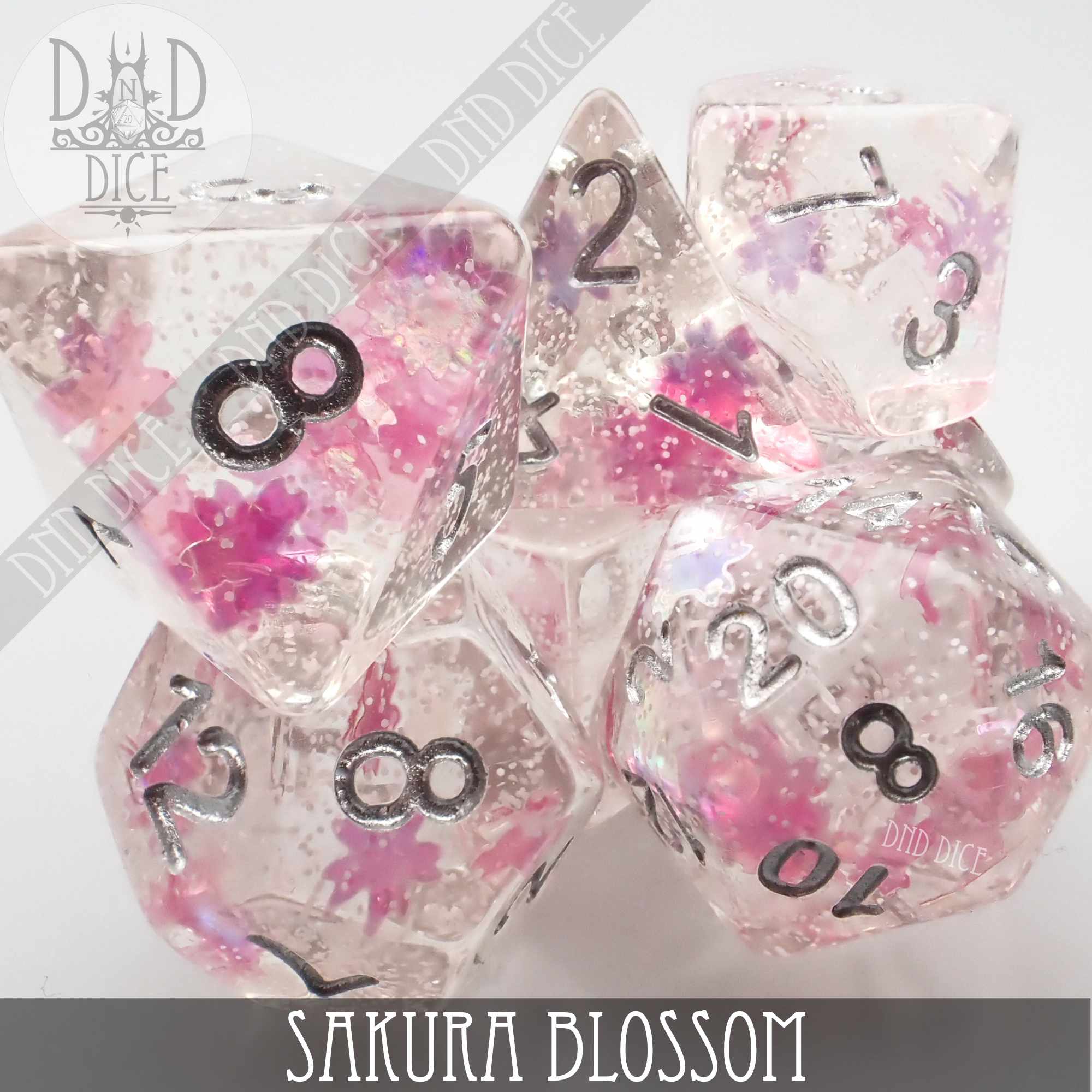 Sakura Blossom Dice Set - Bards & Cards