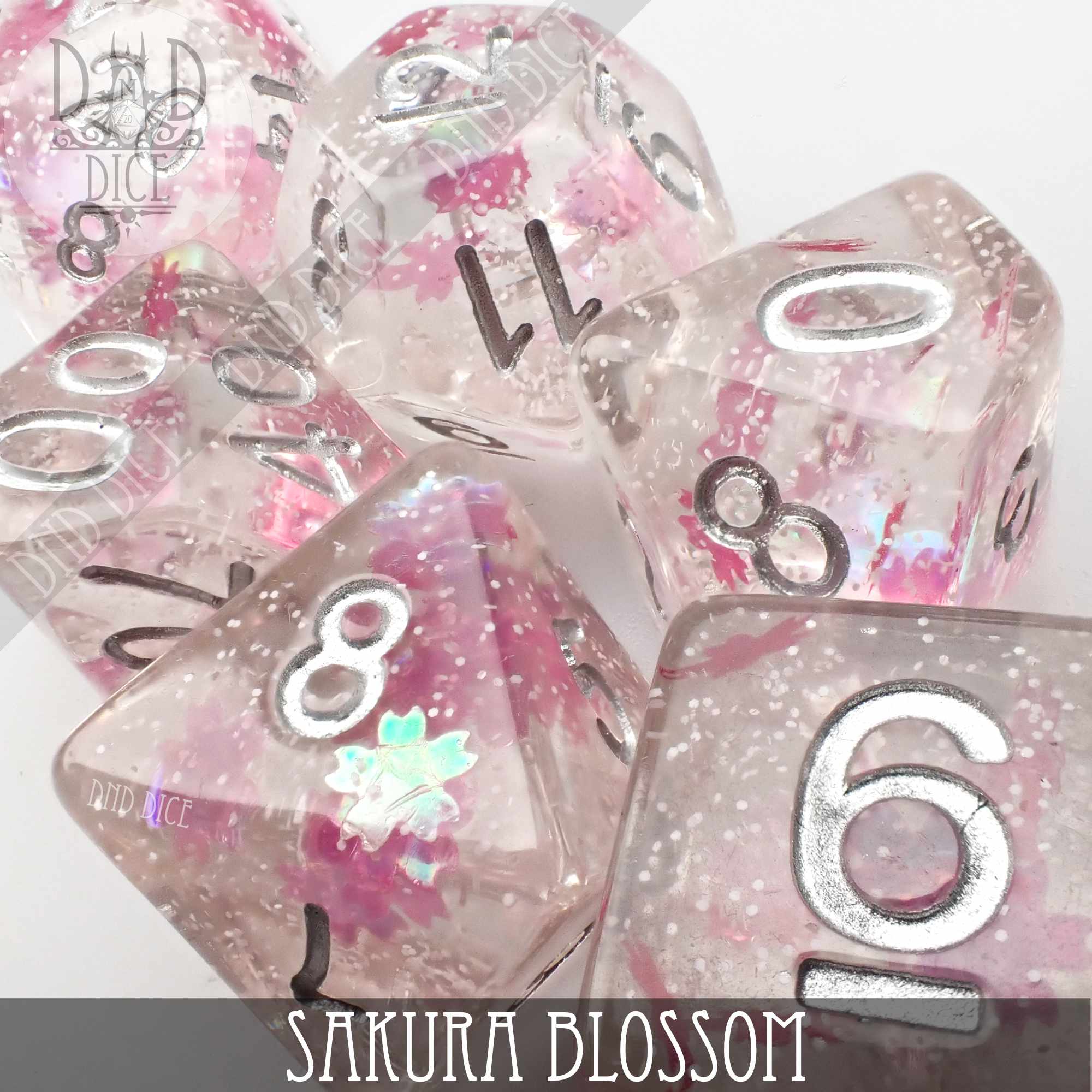 Sakura Blossom Dice Set - Bards & Cards