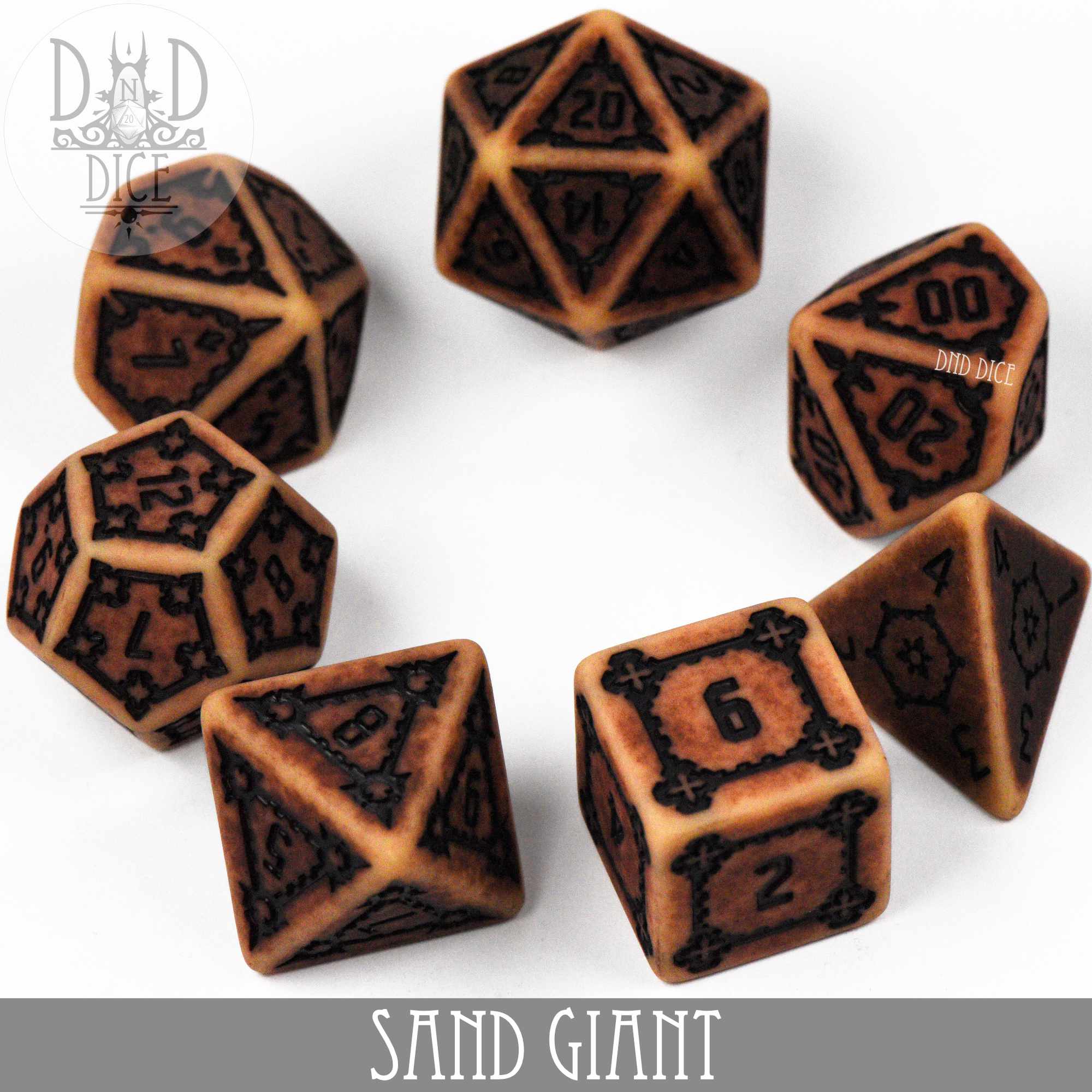 Sand Giant Dice Set (Oversize) - Bards & Cards