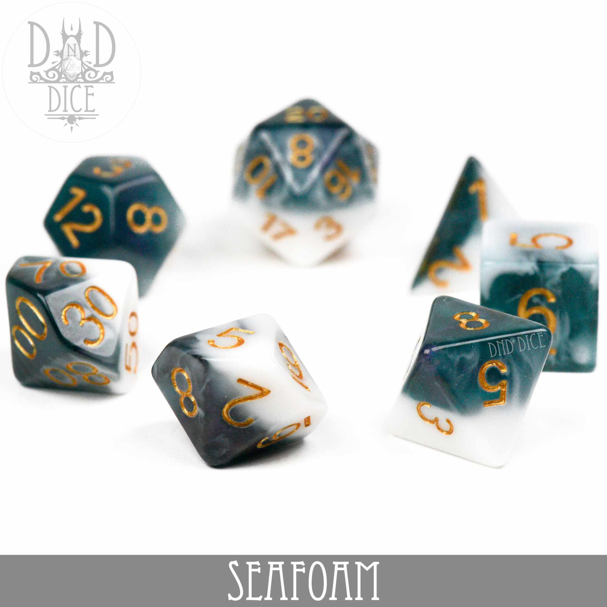 Seafoam Dice Set - Bards & Cards