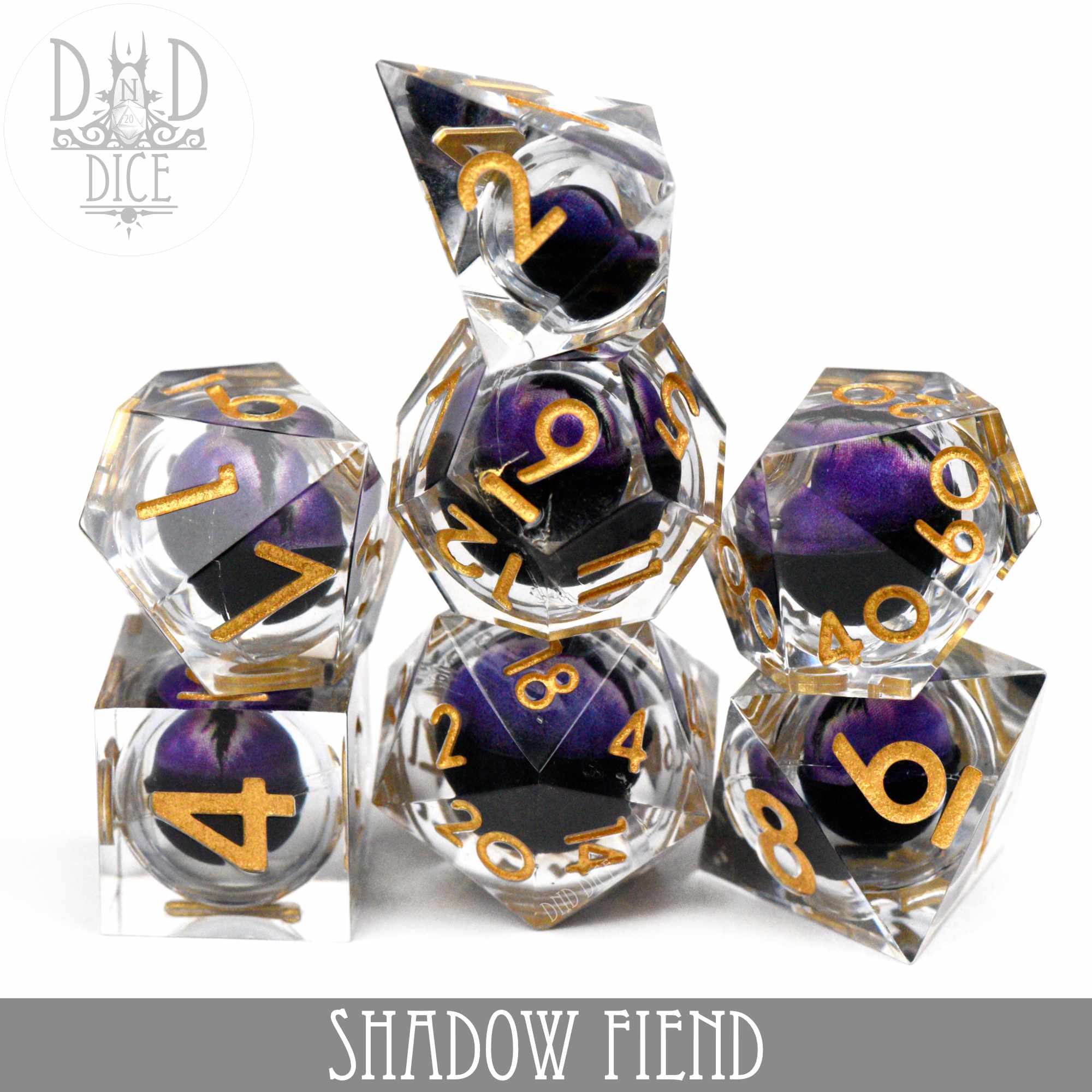 Shadow Fiend Liquid Core Dice Set - Bards & Cards