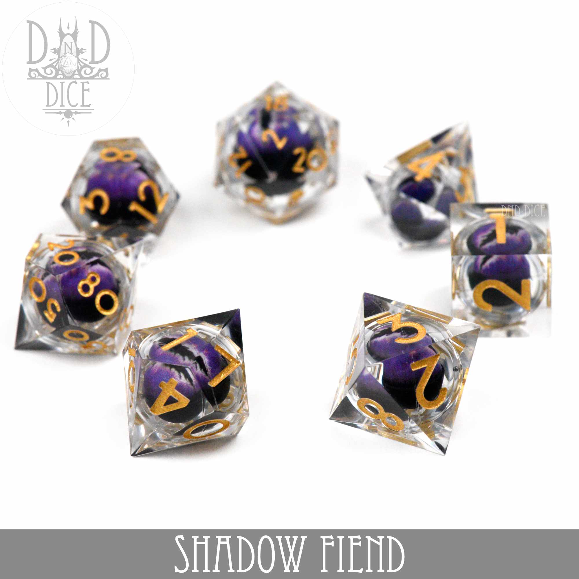 Shadow Fiend Liquid Core Dice Set - Bards & Cards