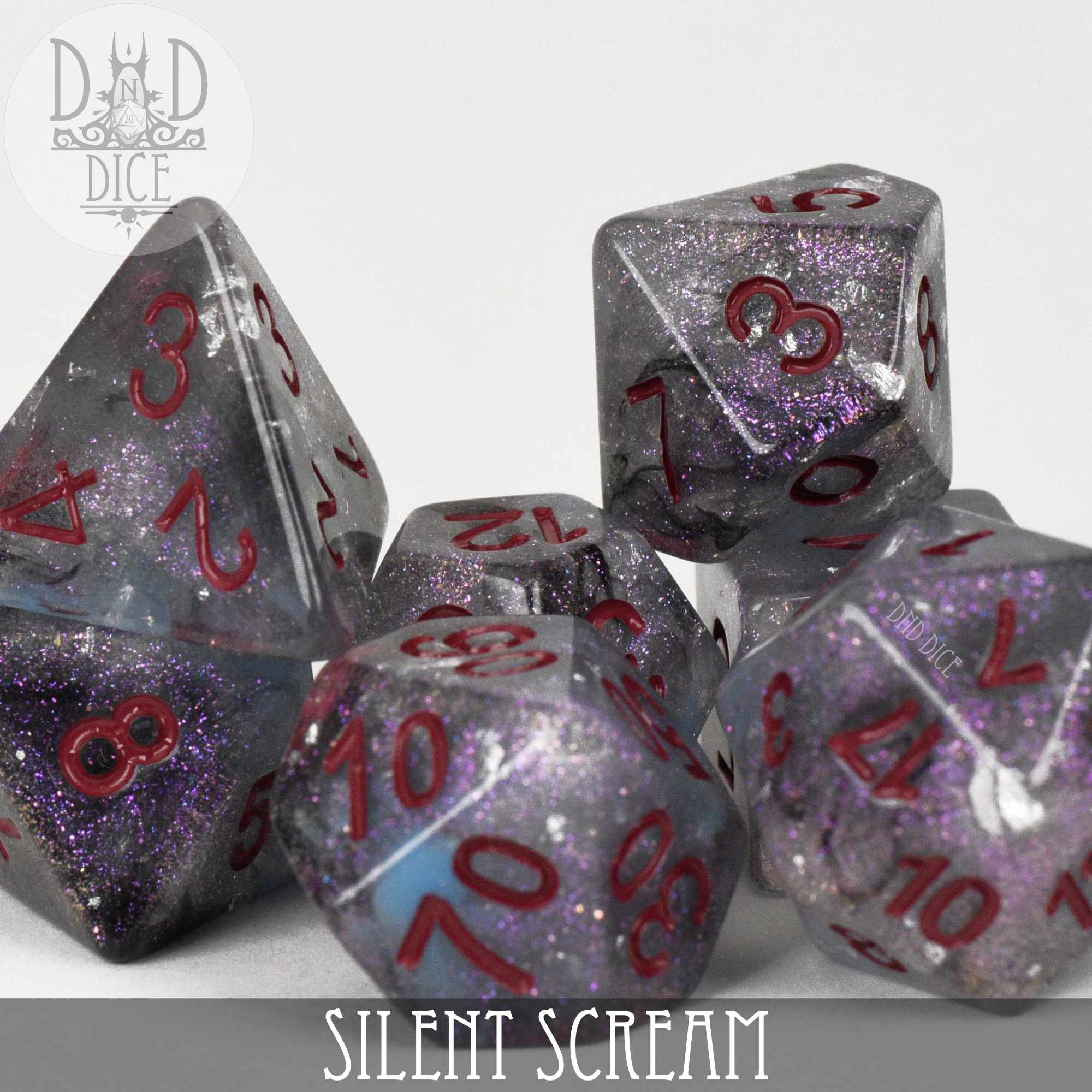 Silent Scream Dice Set - Bards & Cards