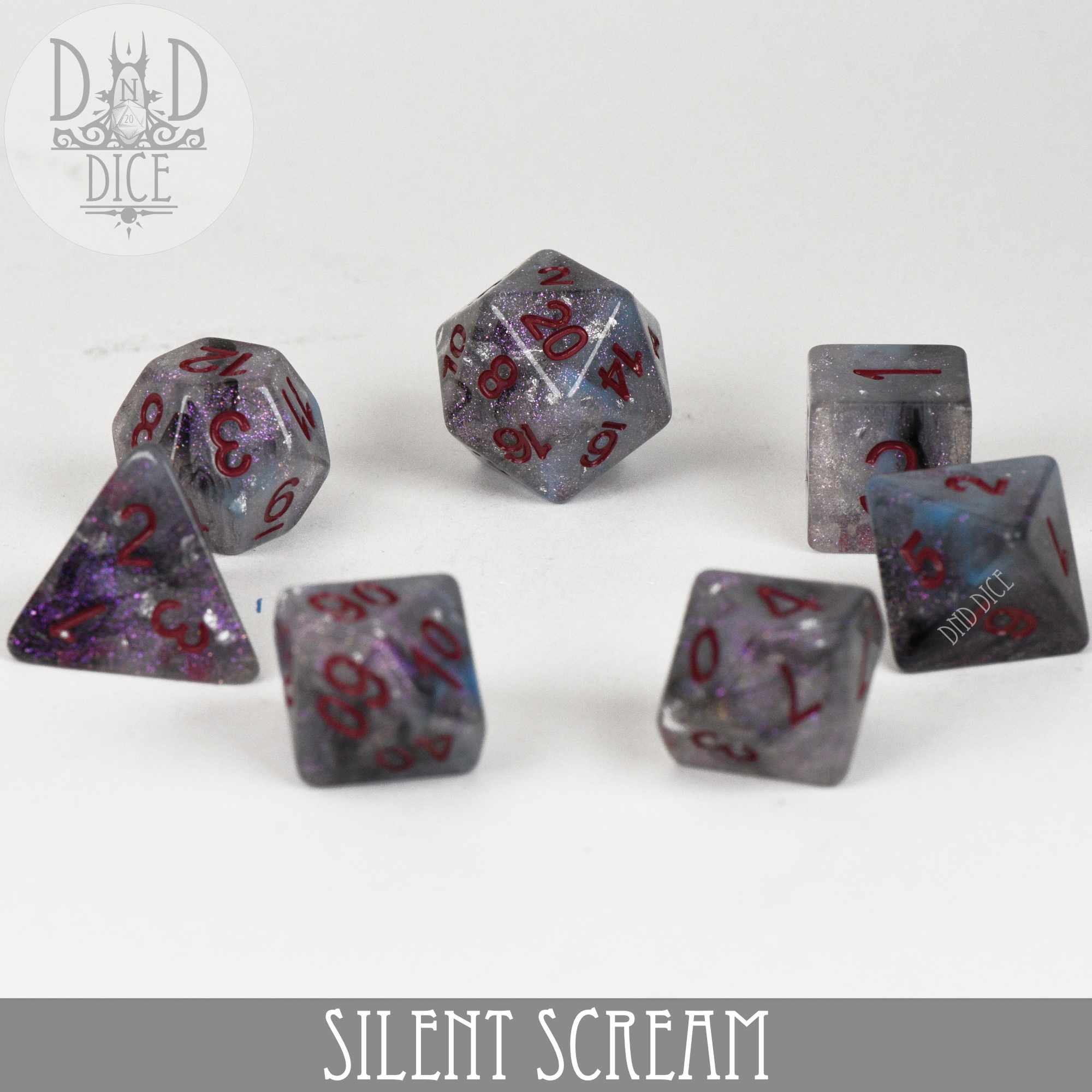 Silent Scream Dice Set - Bards & Cards