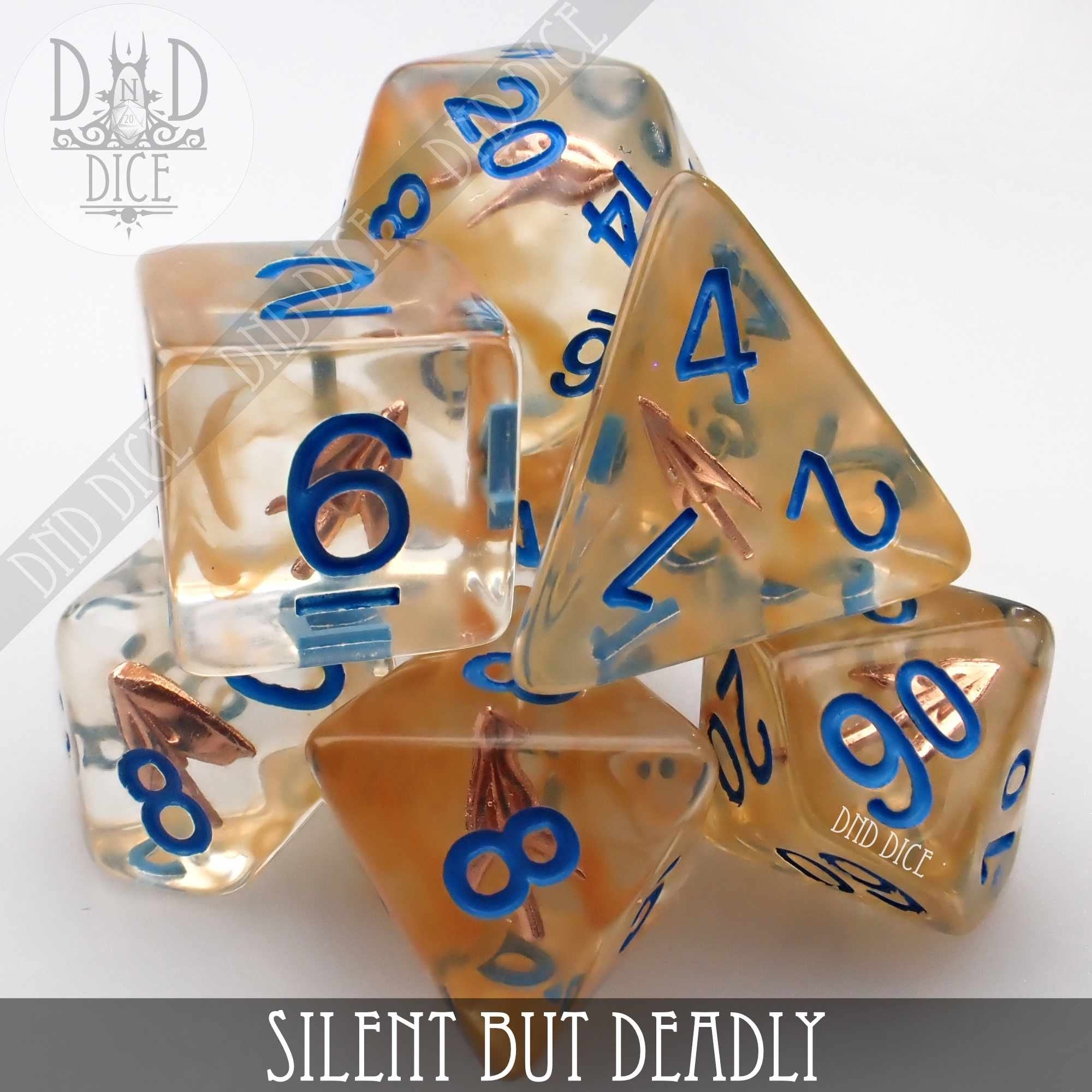 Silent But Deadly Dice Set - Bards & Cards