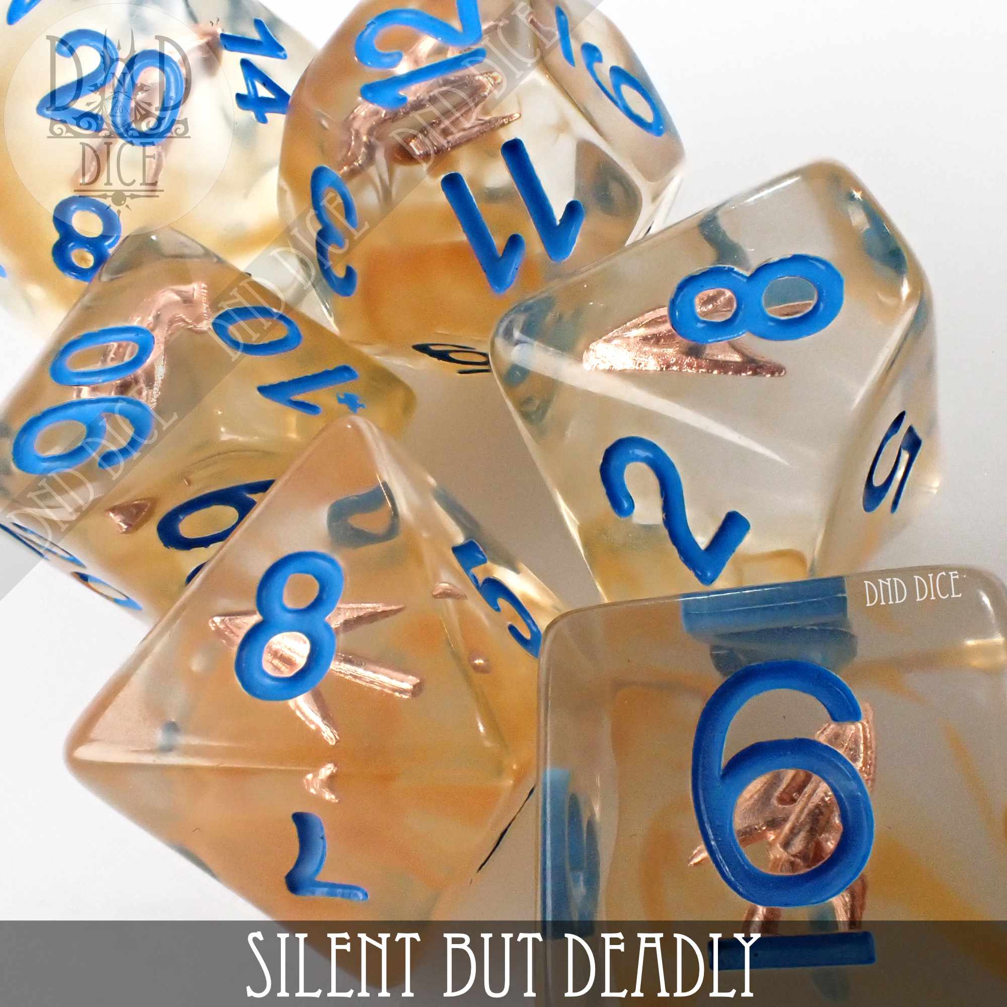 Silent But Deadly Dice Set - Bards & Cards