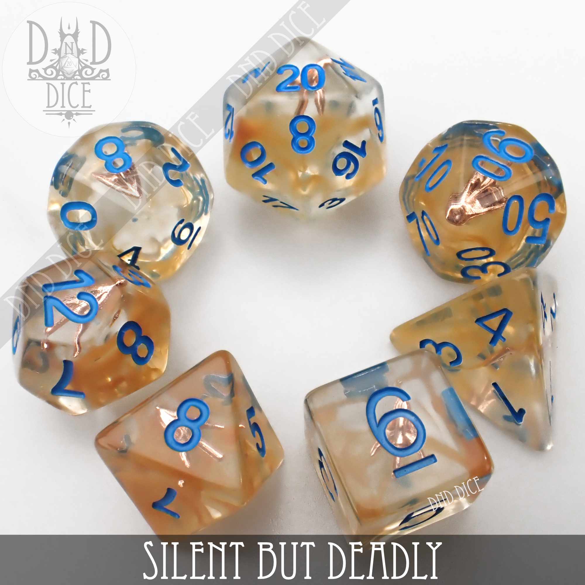 Silent But Deadly Dice Set - Bards & Cards