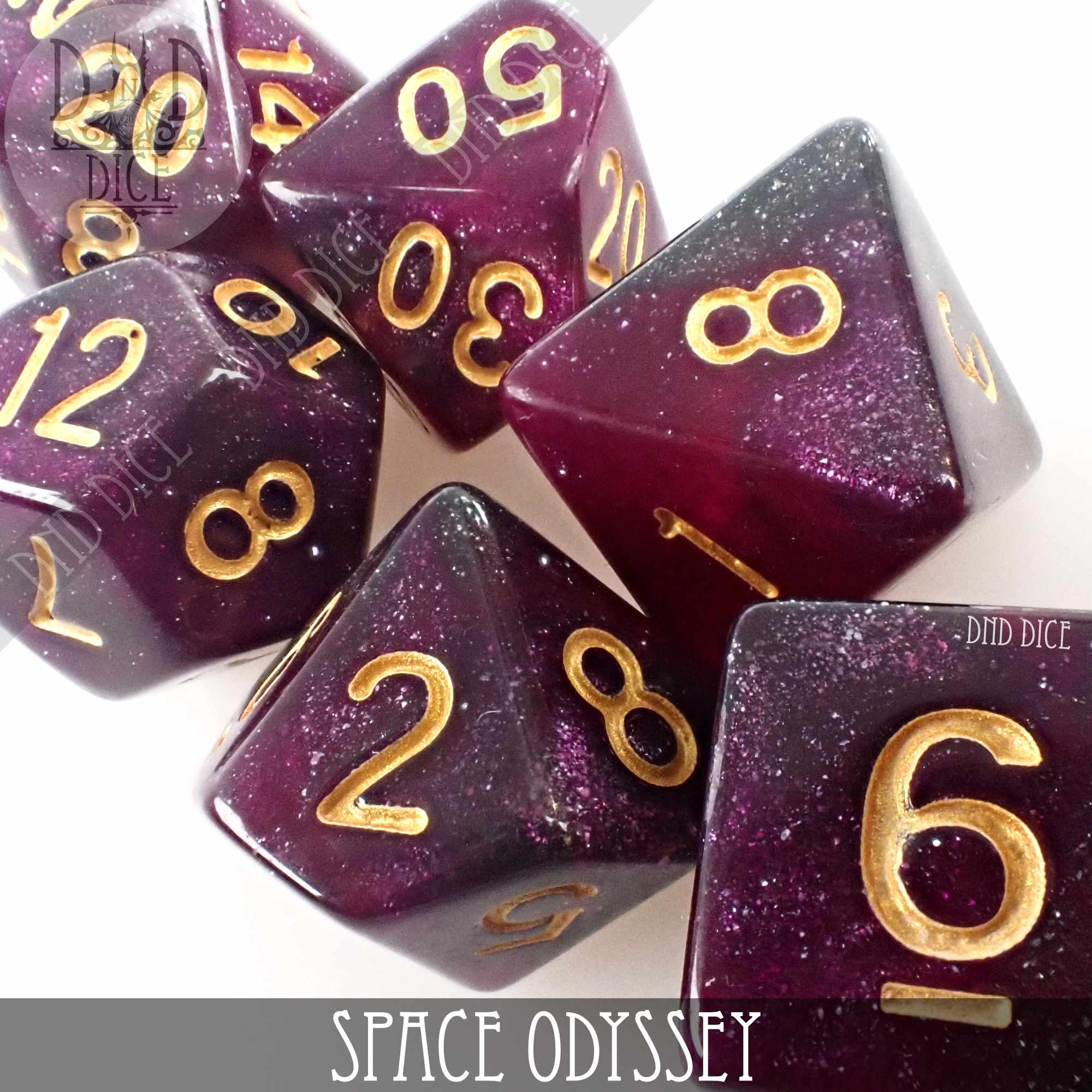 Space Odyssey Galaxy Dice Set - Bards & Cards