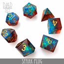 Spark Plug Handmade Dice Set - Bards & Cards