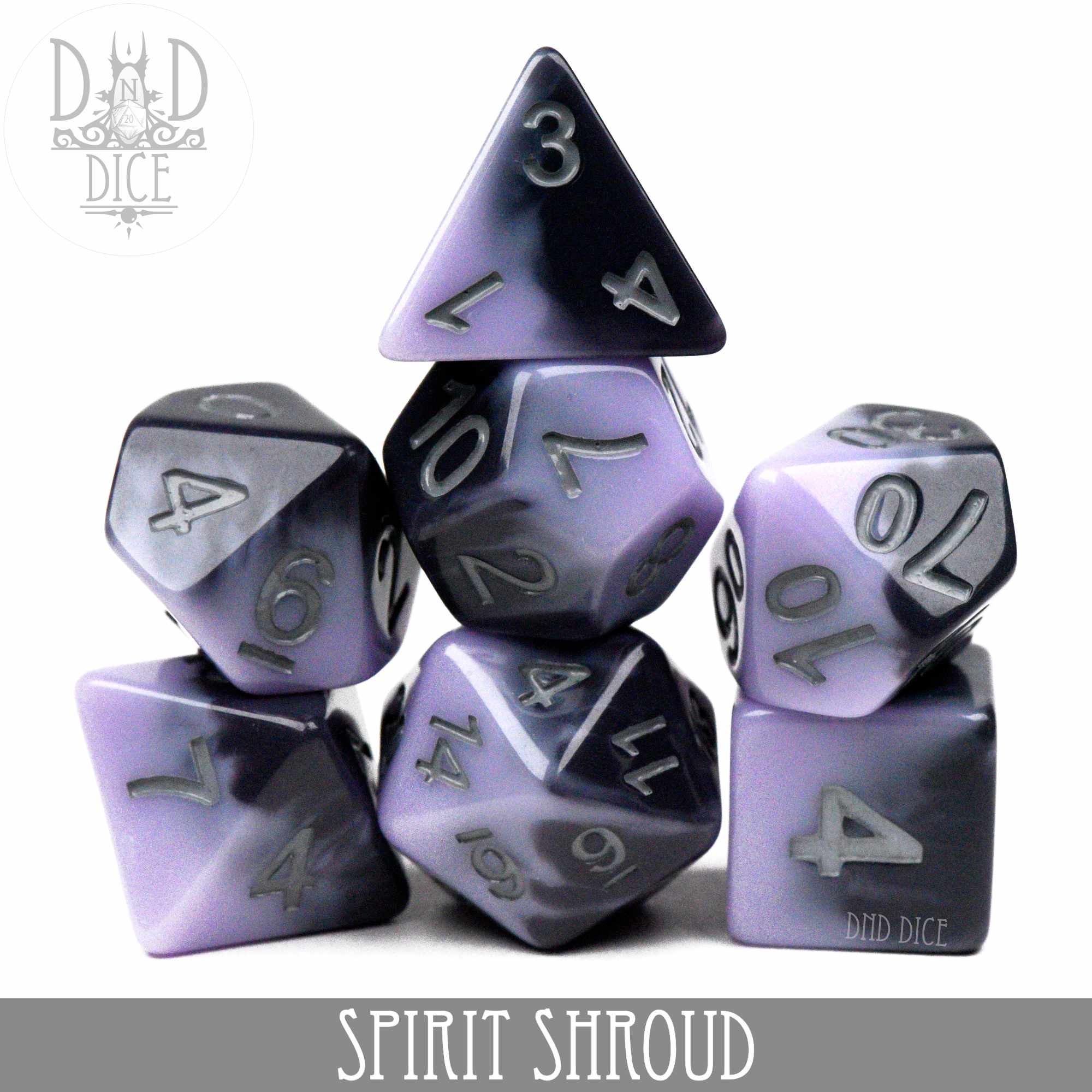 Spirit Shroud Dice Set - Bards & Cards