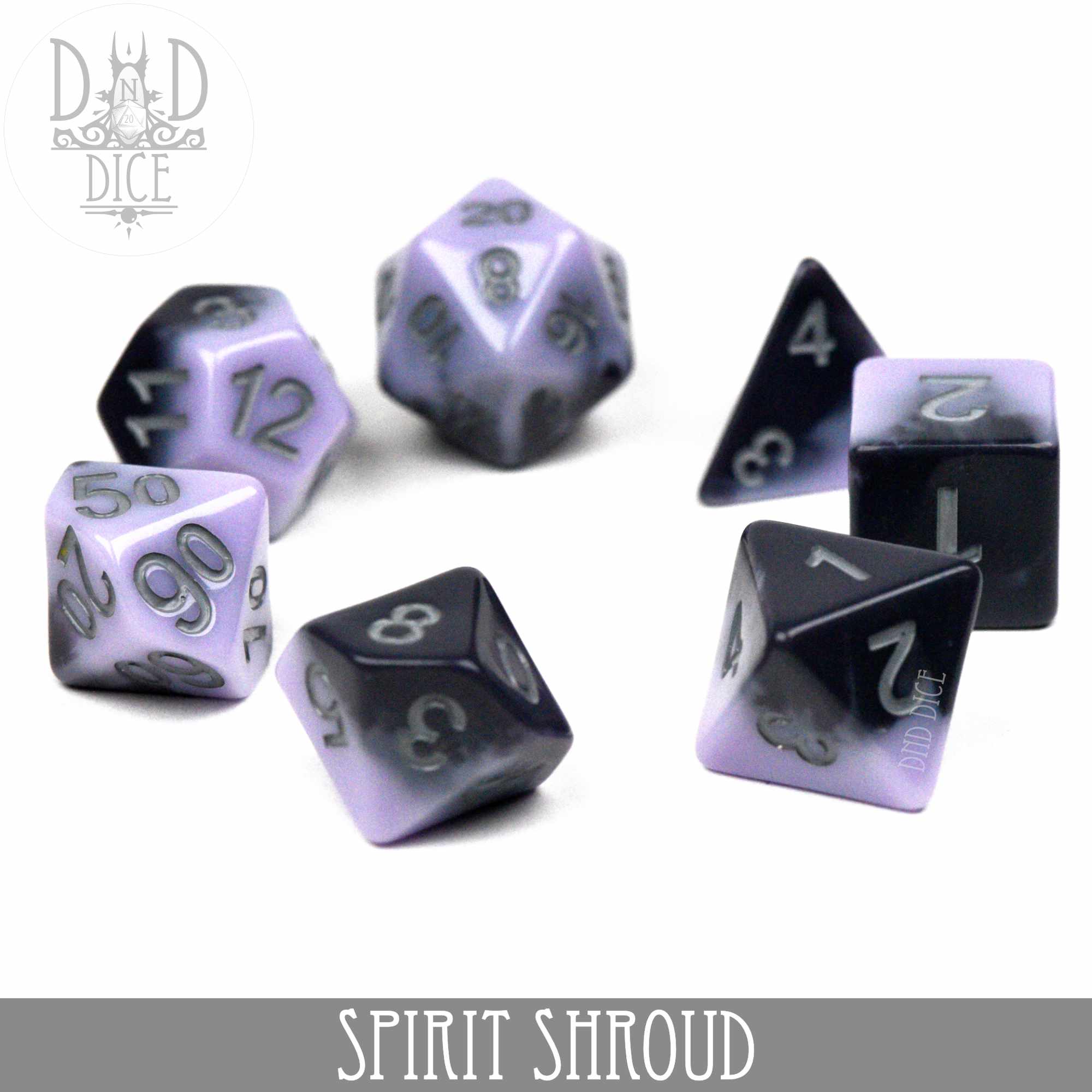 Spirit Shroud Dice Set - Bards & Cards