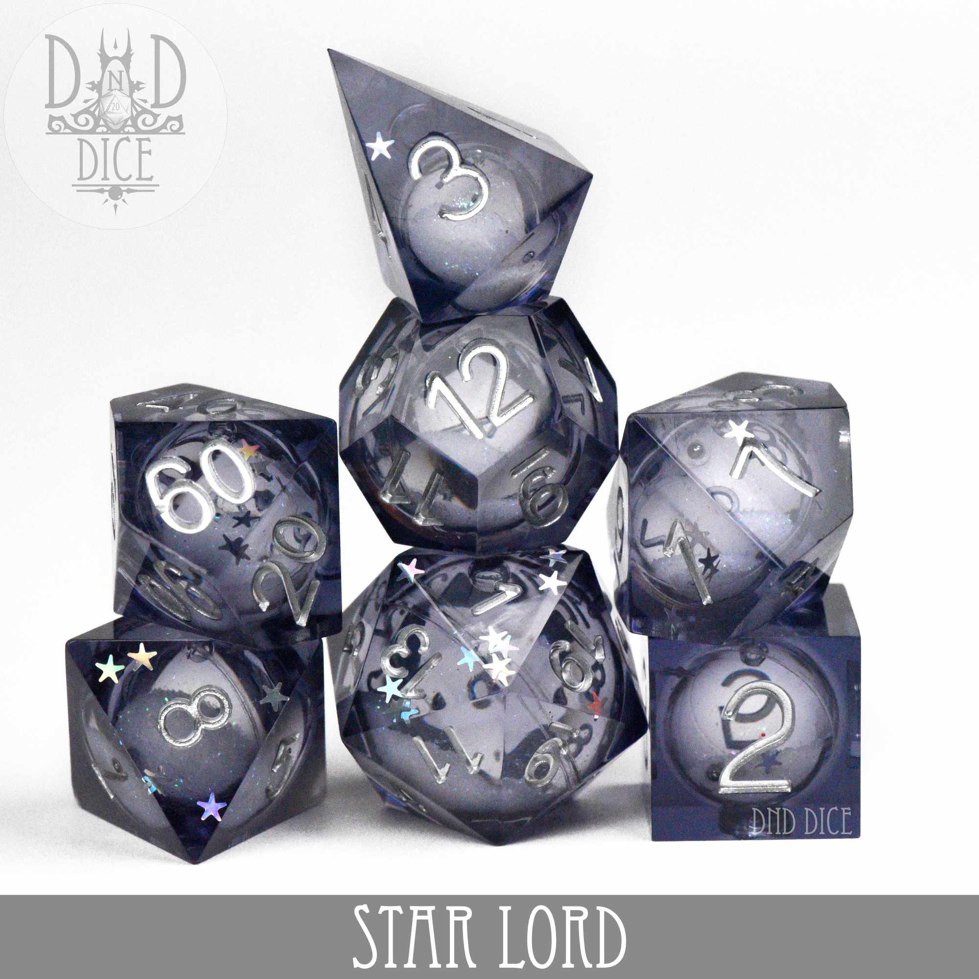 Star Lord Liquid Core Dice Set - Bards & Cards