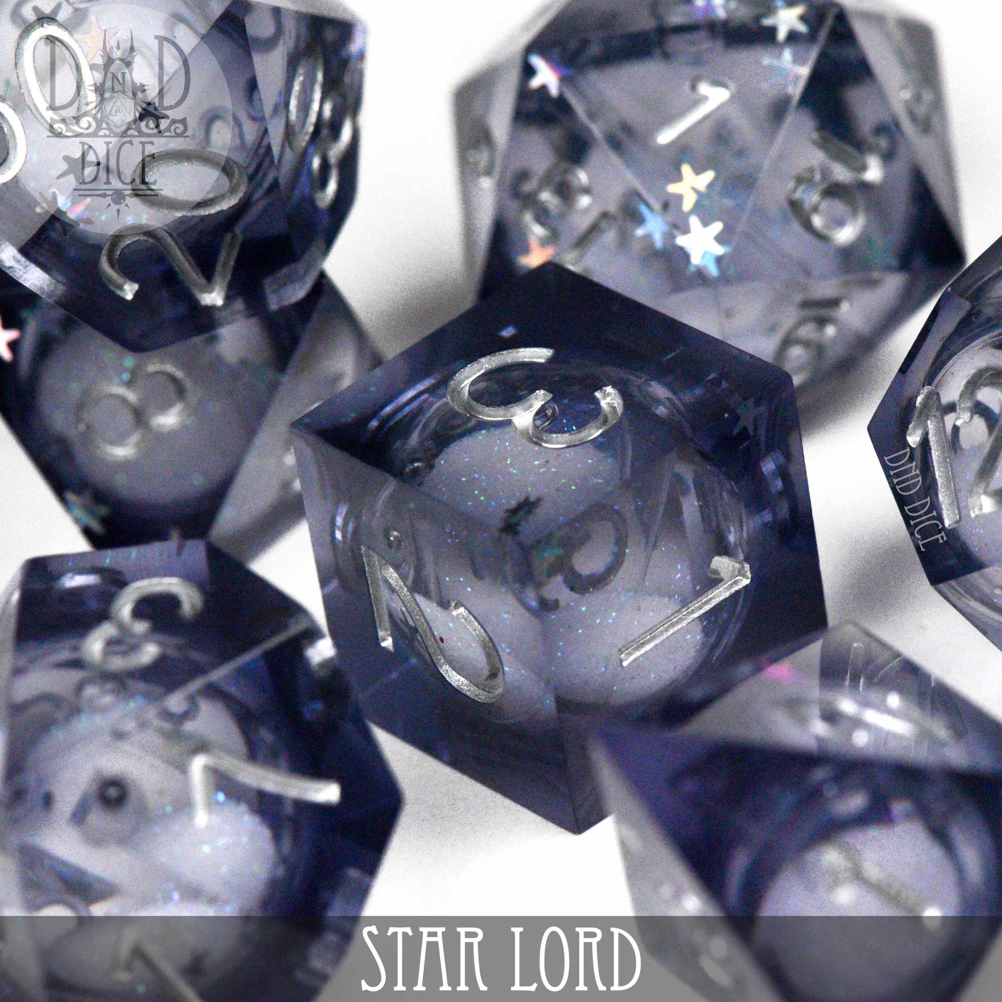 Star Lord Liquid Core Dice Set - Bards & Cards