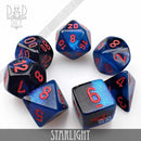 Gemini Starlight Dice Set - Bards & Cards