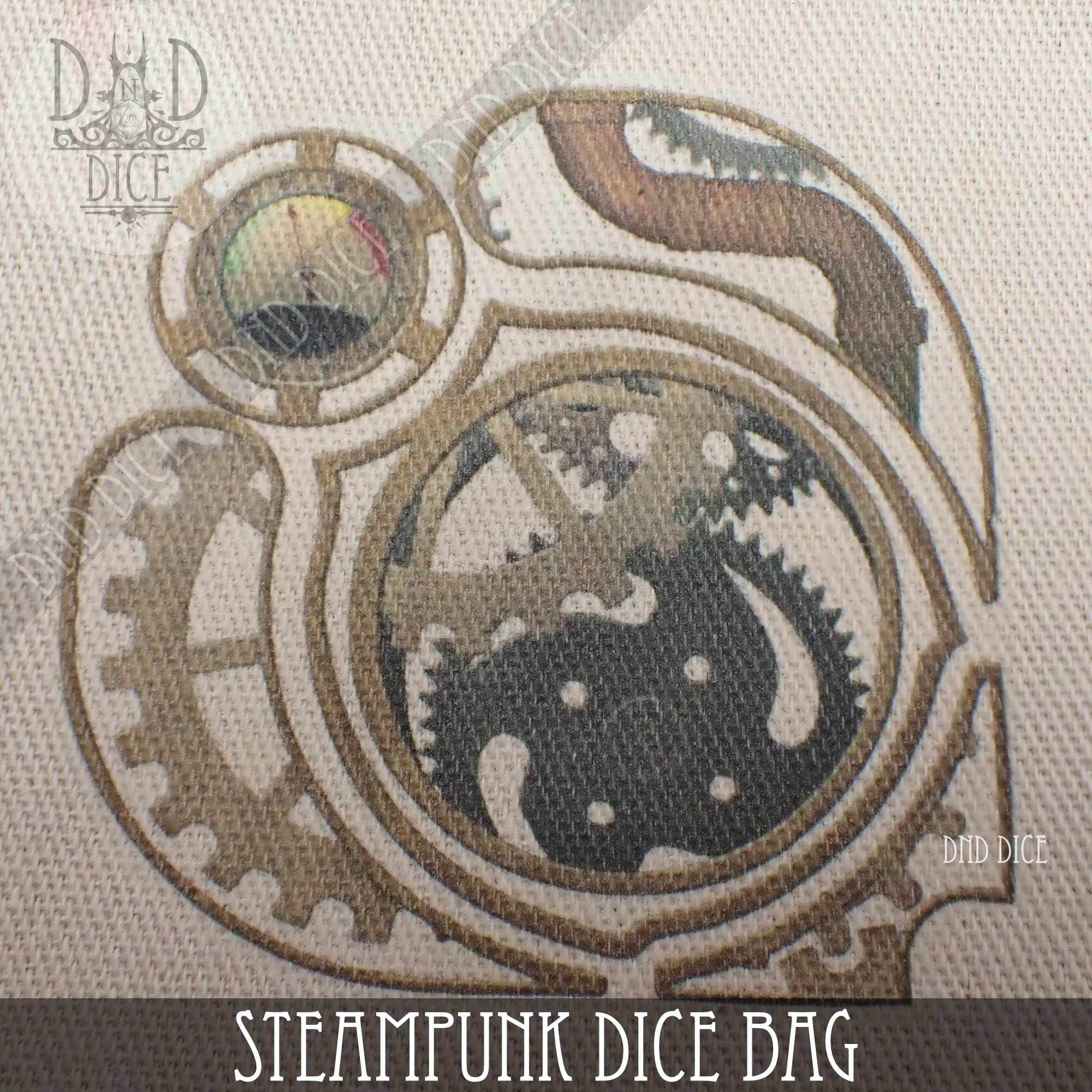 Steampunk Dice Bag - Bards & Cards