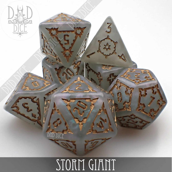 Storm Giant Dice Set (Oversize) - Bards & Cards