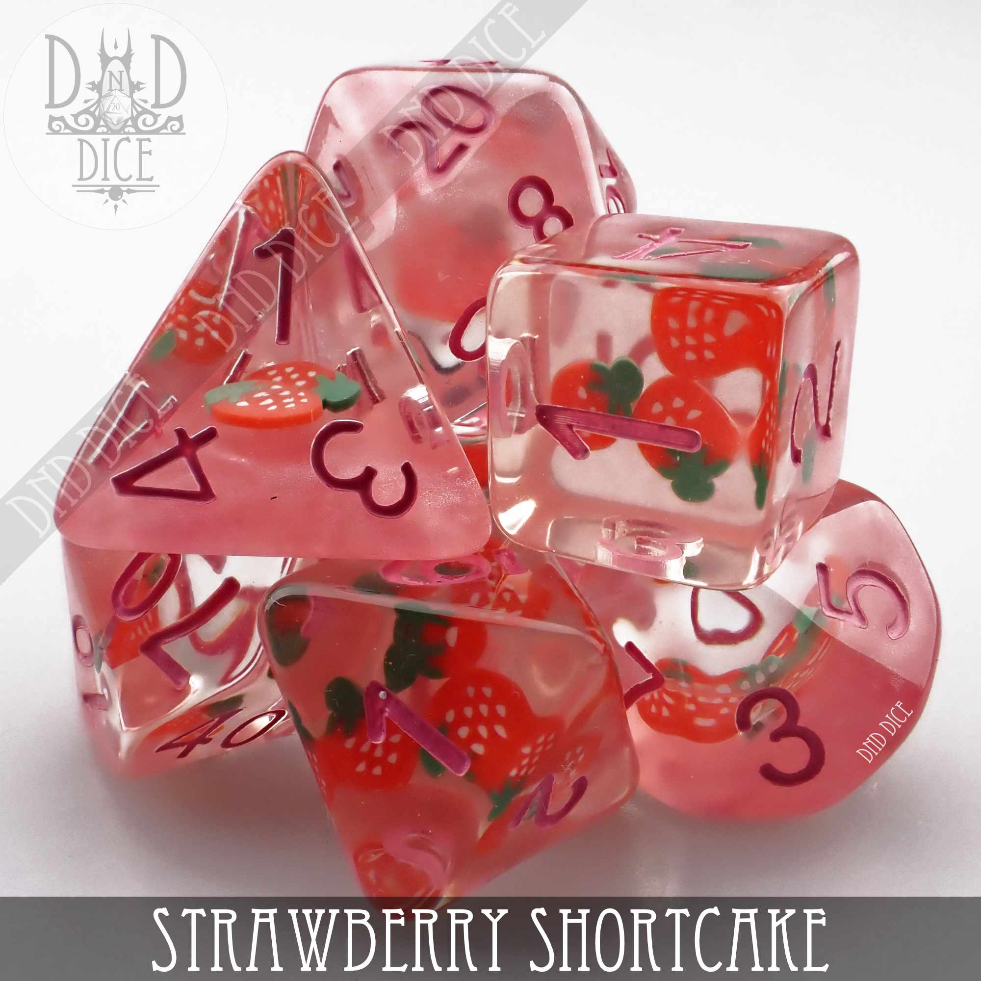 Strawberry Shortcake Dice Set - Bards & Cards