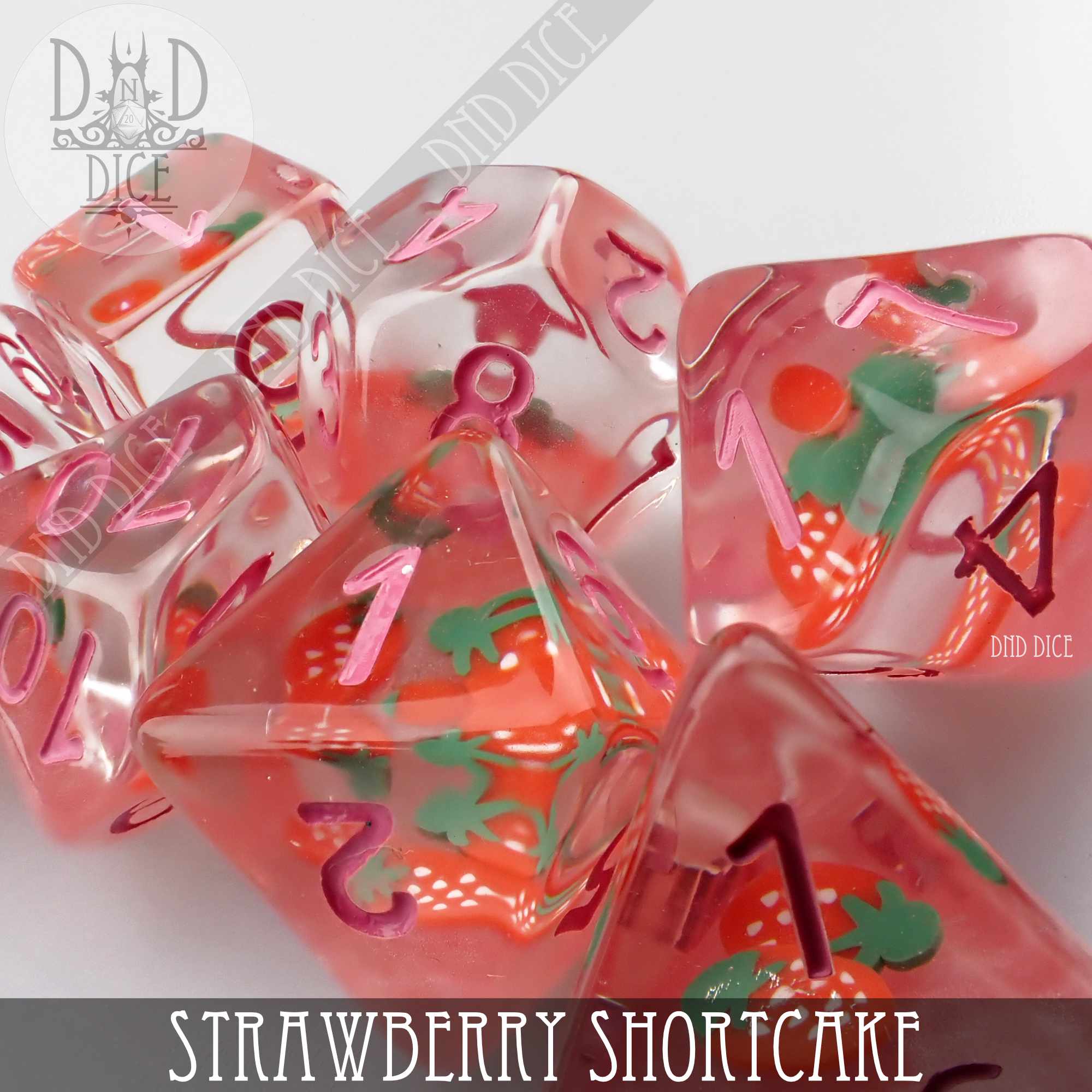 Strawberry Shortcake Dice Set - Bards & Cards