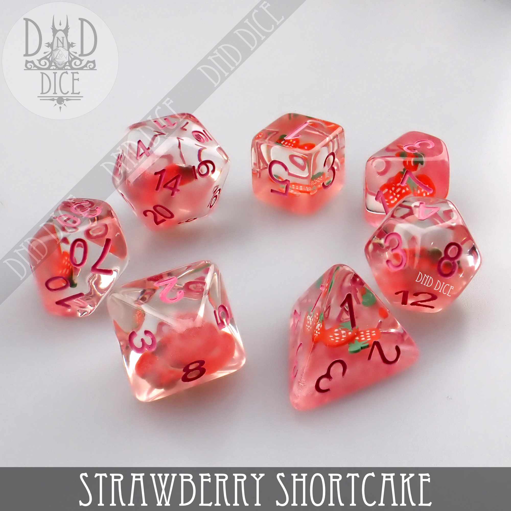 Strawberry Shortcake Dice Set - Bards & Cards