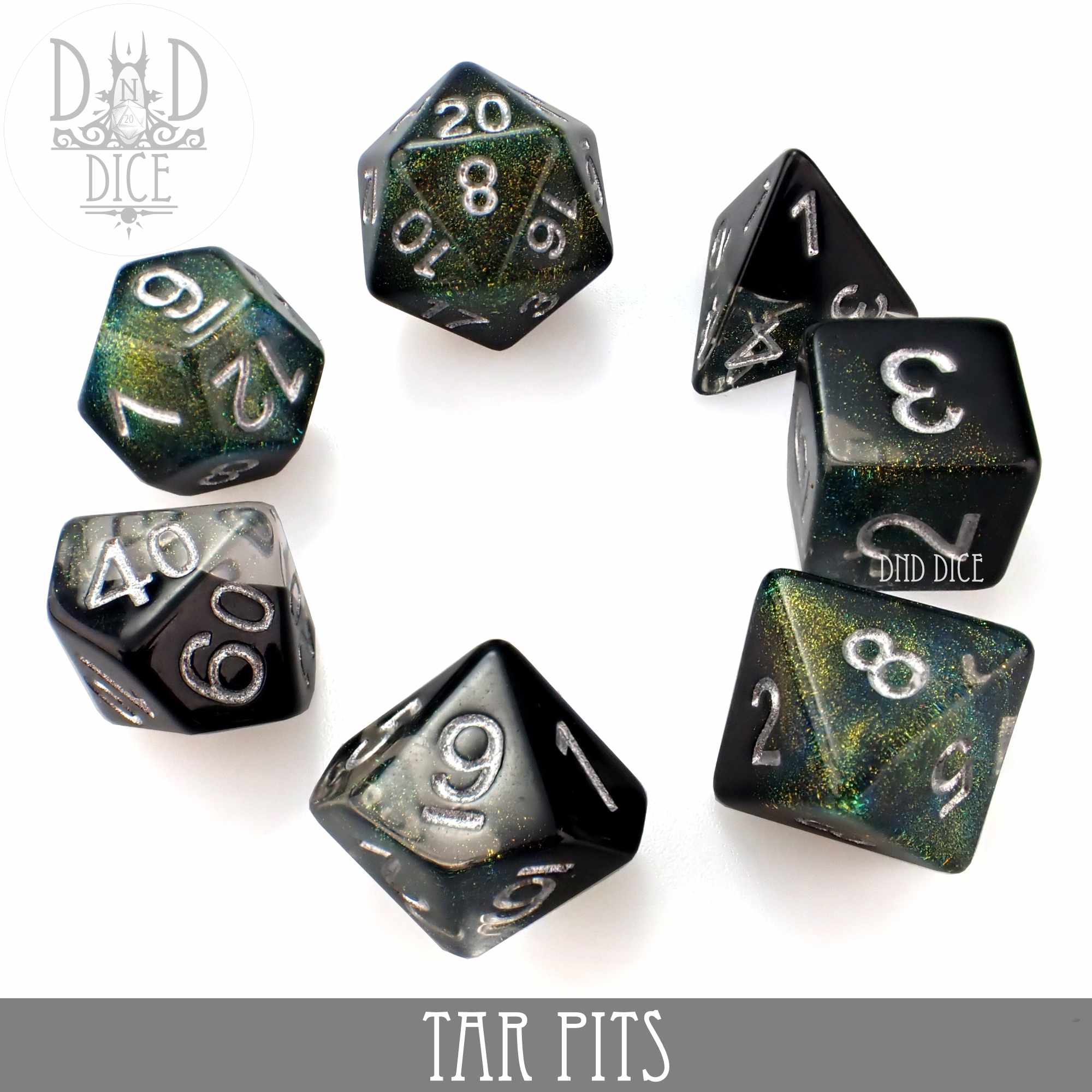 Tar Pits Dice Set - Bards & Cards