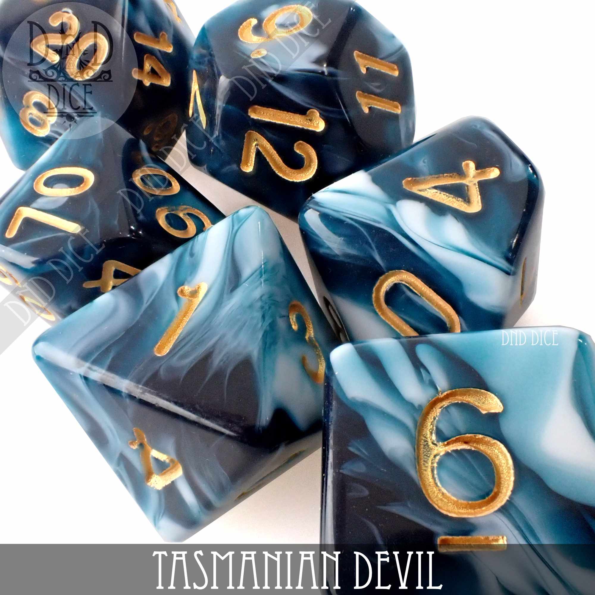 Tasmanian Devil 7 or 11 Dice Set - Bards & Cards