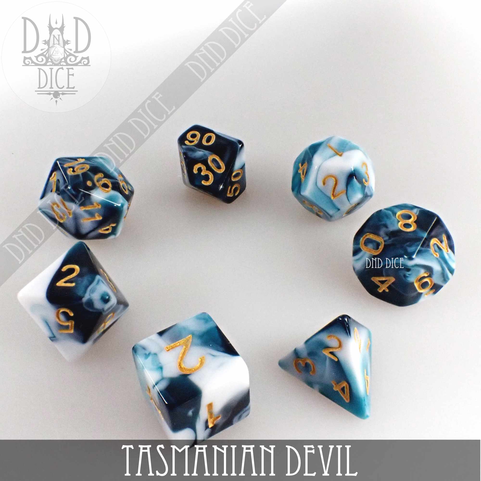 Tasmanian Devil 7 or 11 Dice Set - Bards & Cards