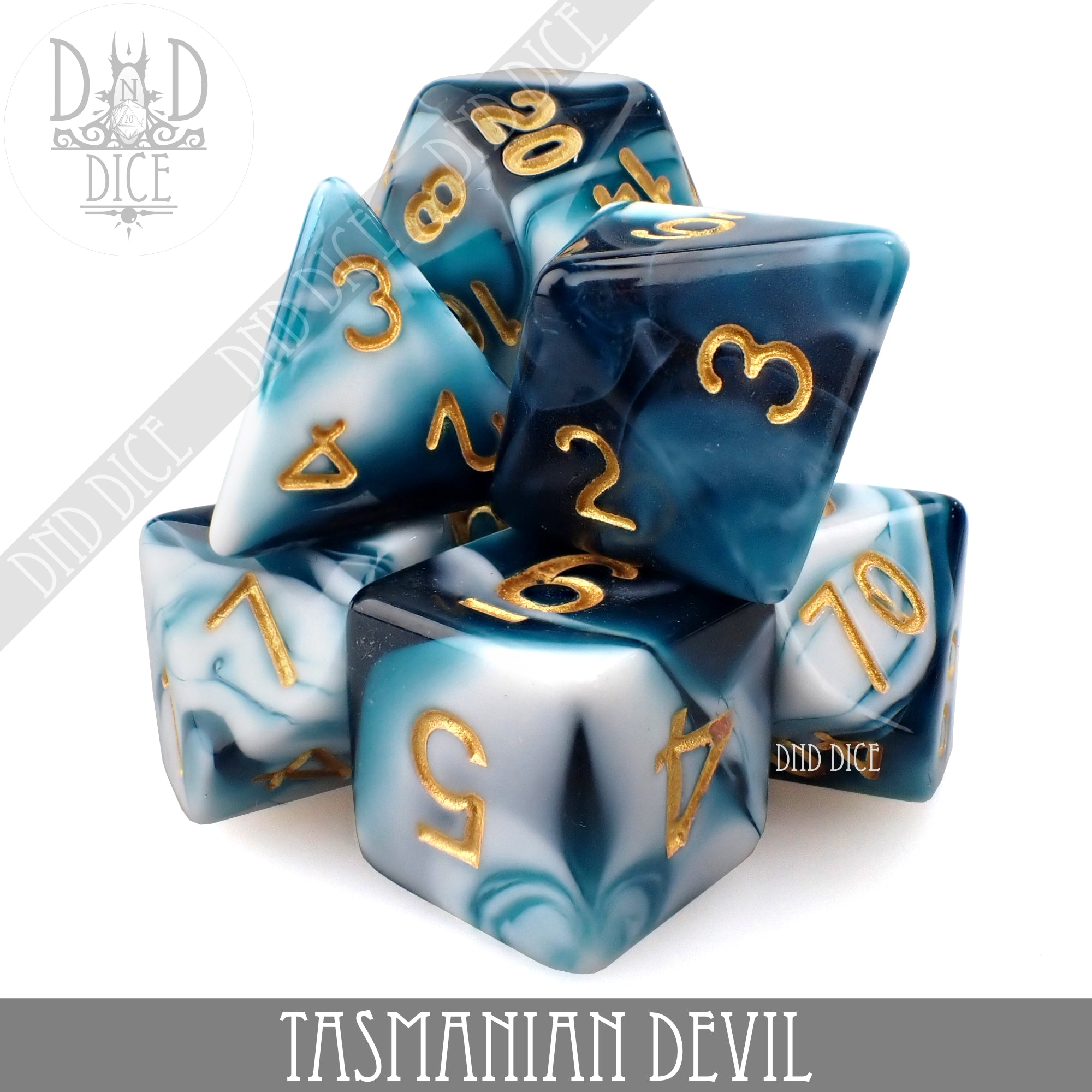 Tasmanian Devil 7 or 11 Dice Set - Bards & Cards