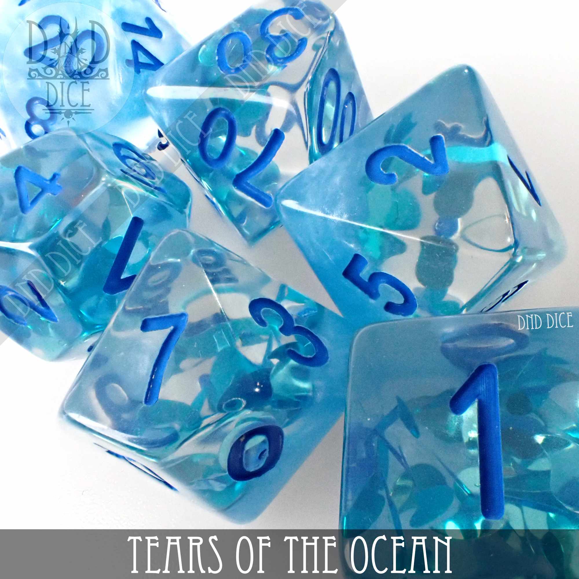 Tears of the Ocean Dice Set - Bards & Cards