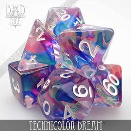 Technicolor Dream Dice Set - Bards & Cards